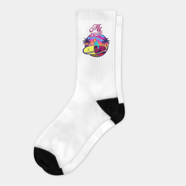 My 9 to 5: Surfing Socks by Cool Monkey Designs