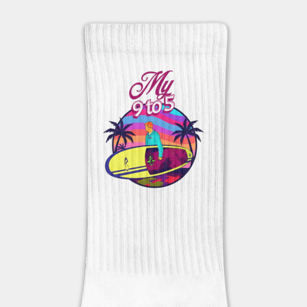 My 9 to 5: Surfing by Cool Monkey Designs