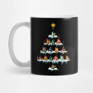 Cool Guitar Christmas Tree Music Lover Holiday Gift Mug