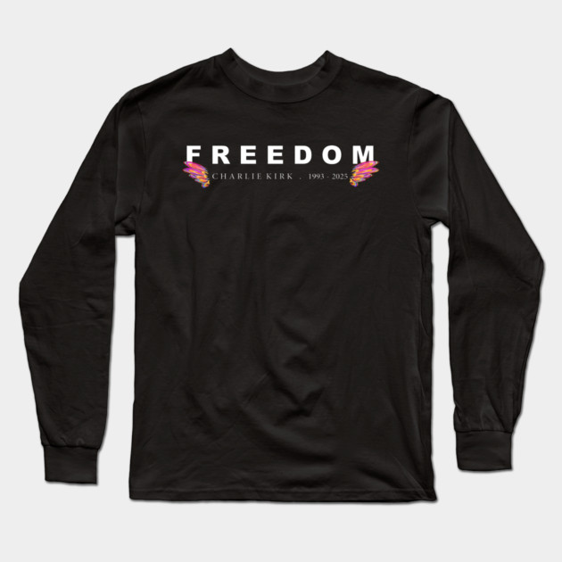 Freedom Wings in Color Long Sleeve T-Shirt by Rocket Girl