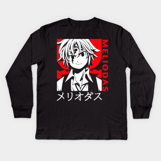 Seven Deadly Sins - Meliodas Anime Kids Long Sleeve T-Shirt by Otaku Vibes