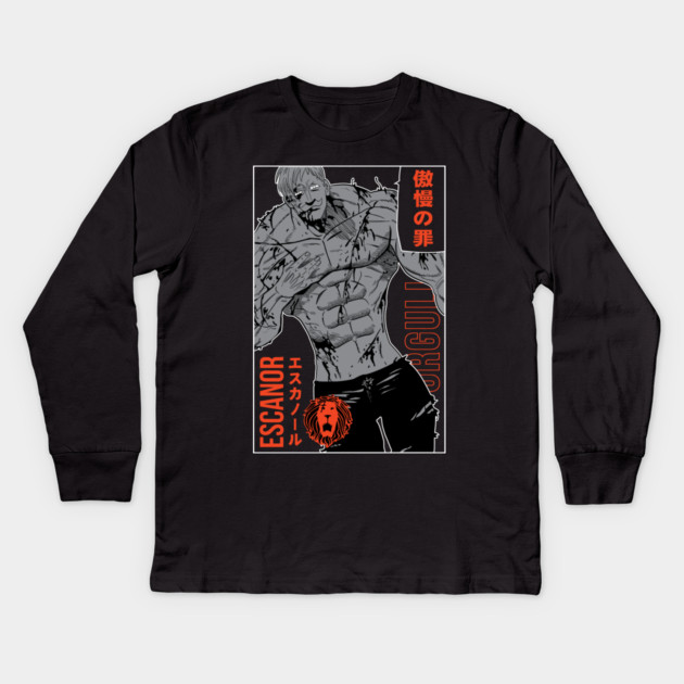 Escanor Lion's Sin of Pride - Nanatsu no Taizai Kids Long Sleeve T-Shirt by Otaku Vibes