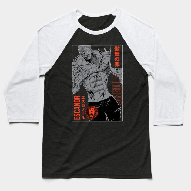 Escanor Lion's Sin of Pride - Nanatsu no Taizai Baseball T-Shirt by Otaku Vibes