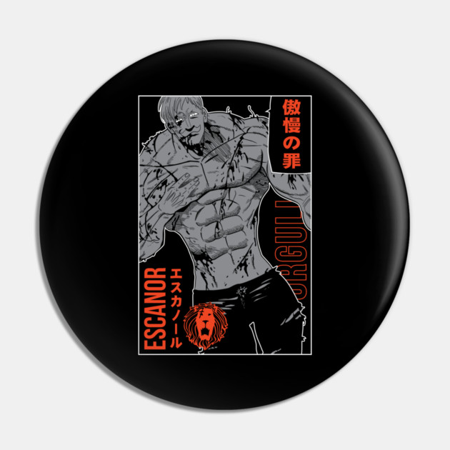 Escanor Lion's Sin of Pride - Nanatsu no Taizai Pin by Otaku Vibes
