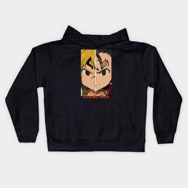 Meliodas vs Zeldris - Nanatsu no Taizai Kids Hoodie by Otaku Vibes