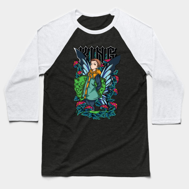 King | Nanatsu no Taizai Baseball T-Shirt by Otaku Vibes