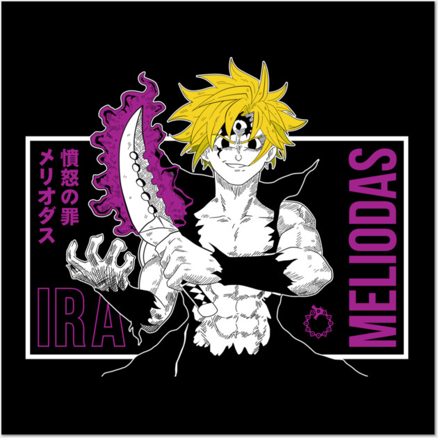 Seven Deadly Sins Meliodas Demon Mark Active Wall Art by Otaku Vibes