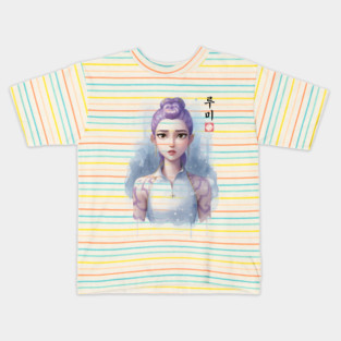Huntrix Rumi SumiE color Kpop Kids T-Shirt