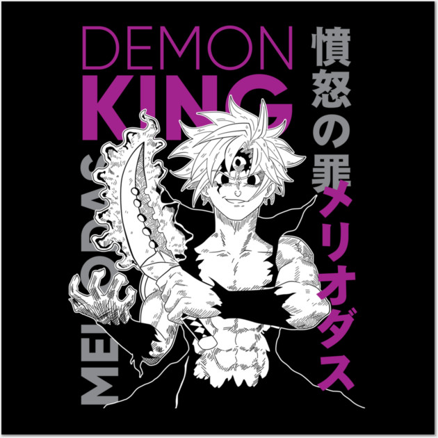 Seven Deadly Sins Meliodas Demon Power Wall Art by Otaku Vibes