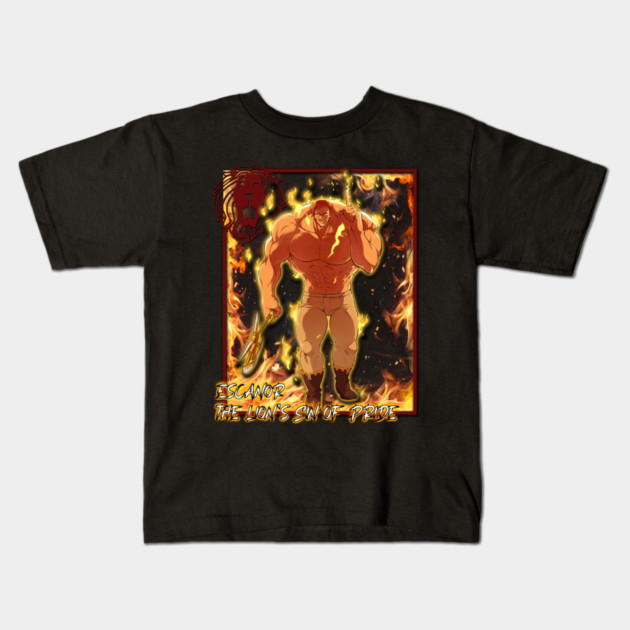 Escanor Lion's Sin of Pride - Seven Deadly Sins Kids T-Shirt by Otaku Vibes