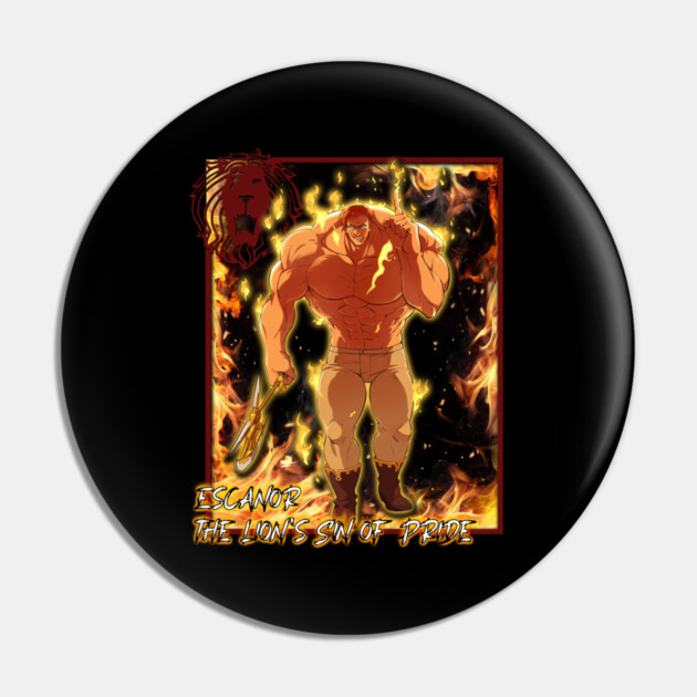 Escanor Lion's Sin of Pride - Seven Deadly Sins Pin by Otaku Vibes