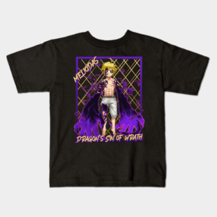 Seven Deadly Sins Meliodas Dark Flame Kids T-Shirt