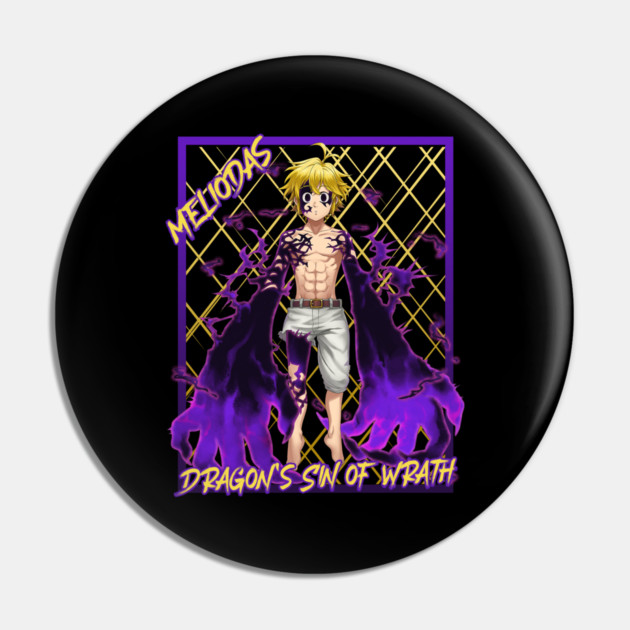 Seven Deadly Sins Meliodas Dark Flame Pin by Otaku Vibes