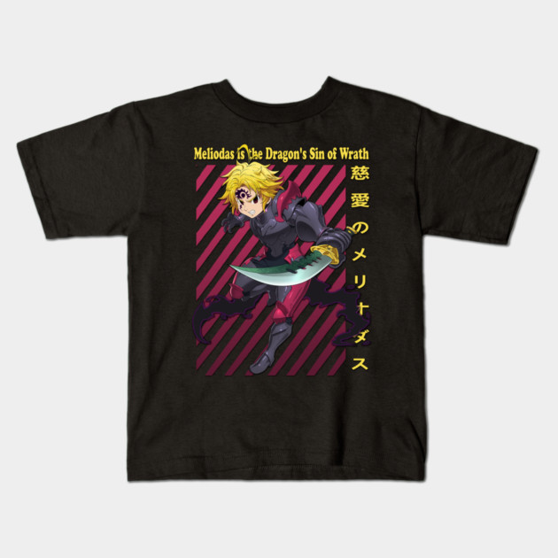 Seven Deadly Sins - Meliodas Anime Kids T-Shirt by Otaku Vibes