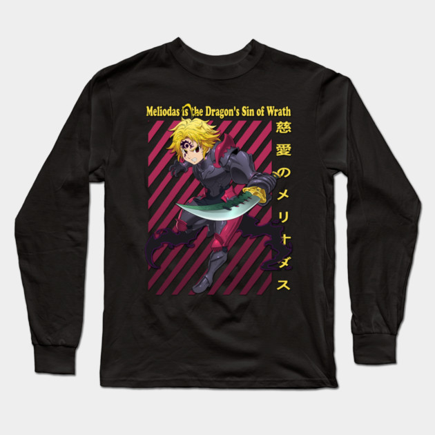 Seven Deadly Sins - Meliodas Anime Long Sleeve T-Shirt by Otaku Vibes