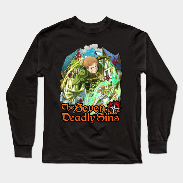 King - Seven Deadly Sins Long Sleeve T-Shirt by Otaku Vibes