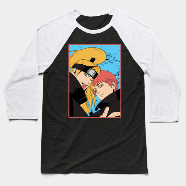 Deidara and Sasori - Naruto Anime Baseball T-Shirt by Otaku Vibes
