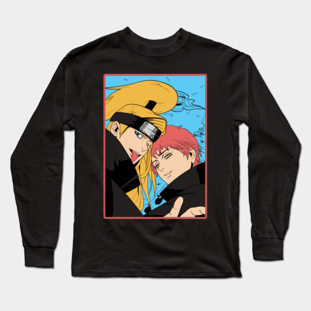 Deidara and Sasori - Naruto Anime Long Sleeve T-Shirt by Otaku Vibes