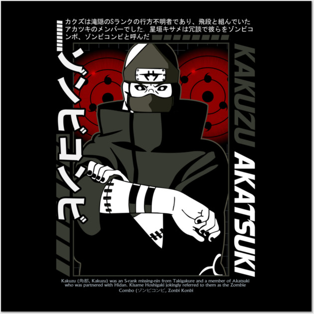 Kakuzu From the Akatsuki - Naruto Anime Wall Art by Otaku Vibes