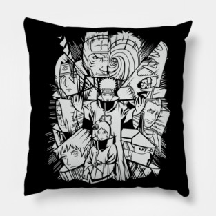 Akatsuki Black and White - Naruto Pillow