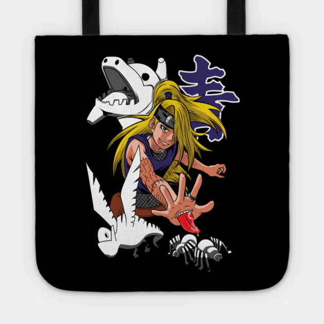 Deidara From the Akatsuki - Naruto Anime Tote by Otaku Vibes