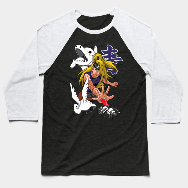 Deidara From the Akatsuki - Naruto Anime Baseball T-Shirt by Otaku Vibes