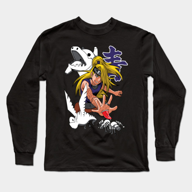 Deidara From the Akatsuki - Naruto Anime Long Sleeve T-Shirt by Otaku Vibes