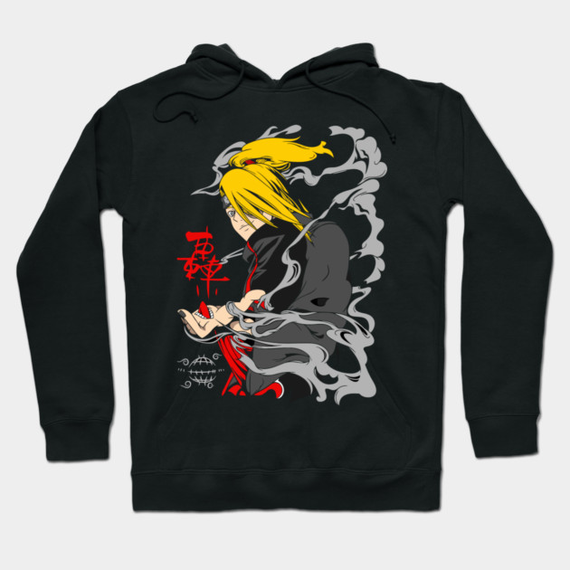 Deidara Cool Art - Naruto Anime Hoodie by Otaku Vibes