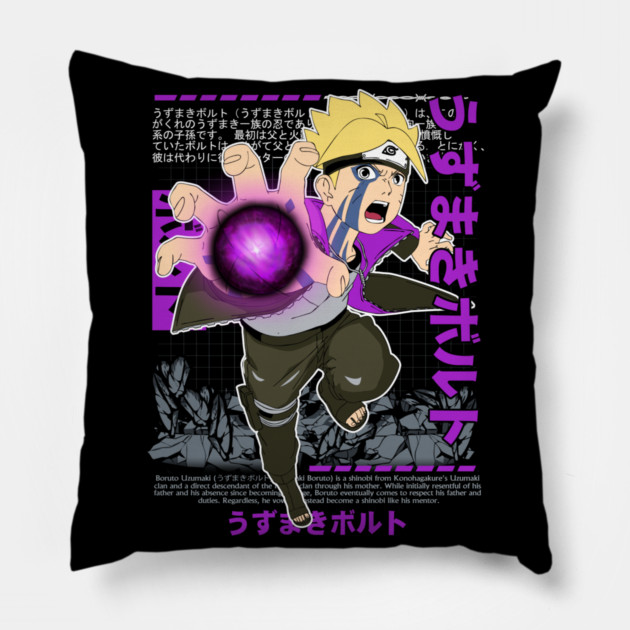 Boruto Uzumaki Rasengan Strike Pillow by Otaku Vibes