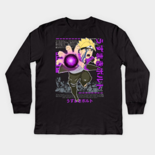 Boruto Uzumaki Rasengan Strike Kids Long Sleeve T-Shirt