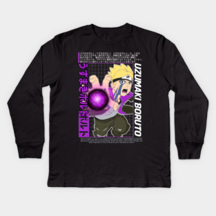 Boruto Uzumaki Rasengan - Cool Art Kids Long Sleeve T-Shirt