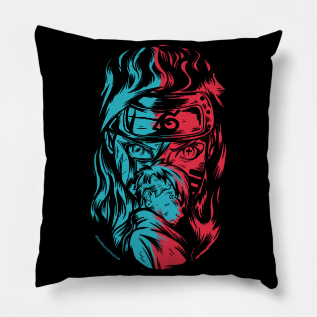 Boruto and Kawaki Cool Art Pillow by Otaku Vibes