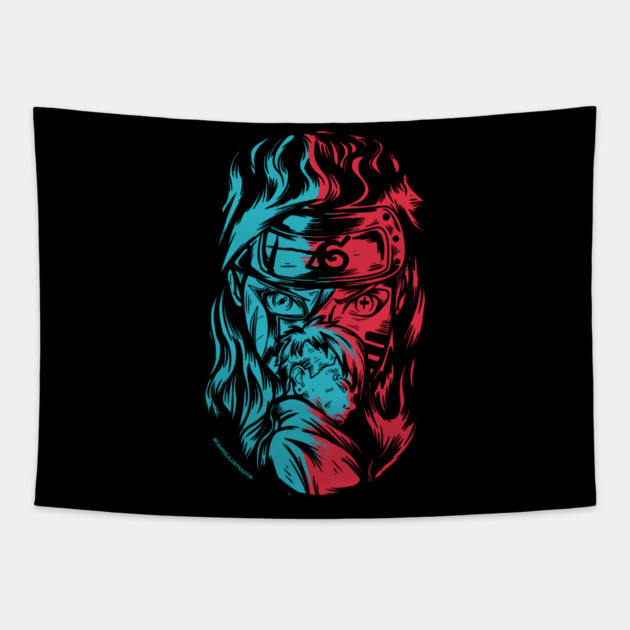 Boruto and Kawaki Cool Art Tapestry by Otaku Vibes