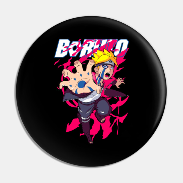 Boruto Uzumaki Cool Design Pin by Otaku Vibes