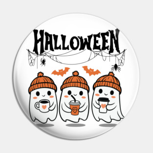 Halloween Ghosts Pin
