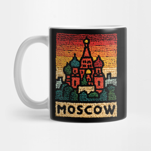 Moscow St. Basil's Cathedral Print | Retro Russian Landmark by TuncGK