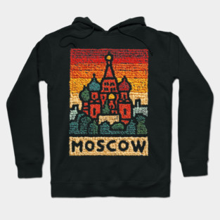 Moscow St. Basil's Cathedral Print | Retro Russian Landmark Hoodie