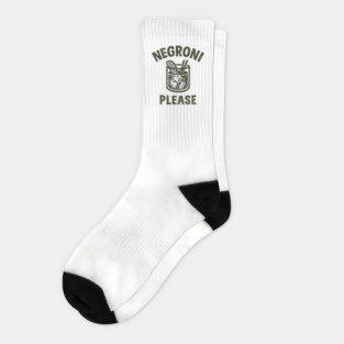 Negroni Please Introvert Cocktail Lover Socks