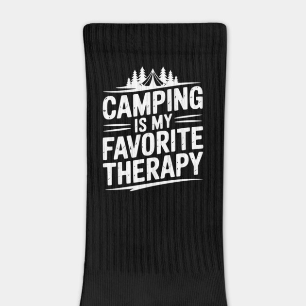 Camping Is My Favorite Therapy by Frank Ring