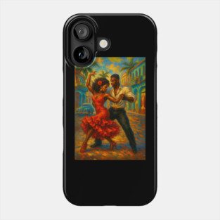 Latin afro Cuban dancer, Havana romance Phone Case