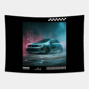 OPEL astra electric car2 Tapestry