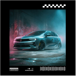 OPEL astra electric car2 Posters and Art