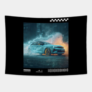 OPEL astra electric car3 Tapestry