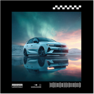 OPEL astra electric car1 Posters and Art