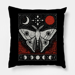Moth under the Moon | Midnight Grimoire Pillow