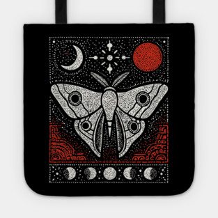 Moth under the Moon | Midnight Grimoire Tote