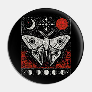 Moth under the Moon | Midnight Grimoire Pin
