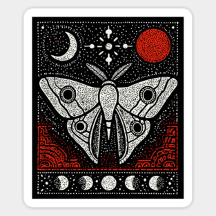Moth under the Moon | Midnight Grimoire Sticker
