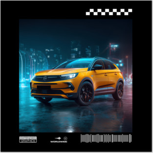 OPEL grandland car2 Posters and Art