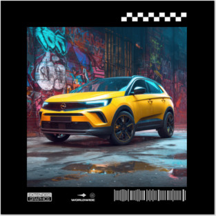 OPEL grandland car3 Posters and Art